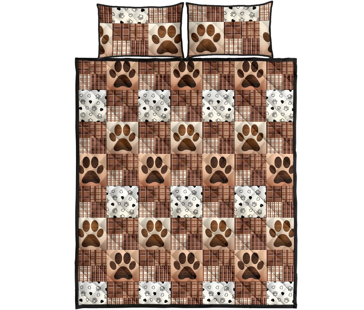 Dog Paw Vintage Caro - Quilt Bed Set - Nnd - Love Quilt Bedding Set