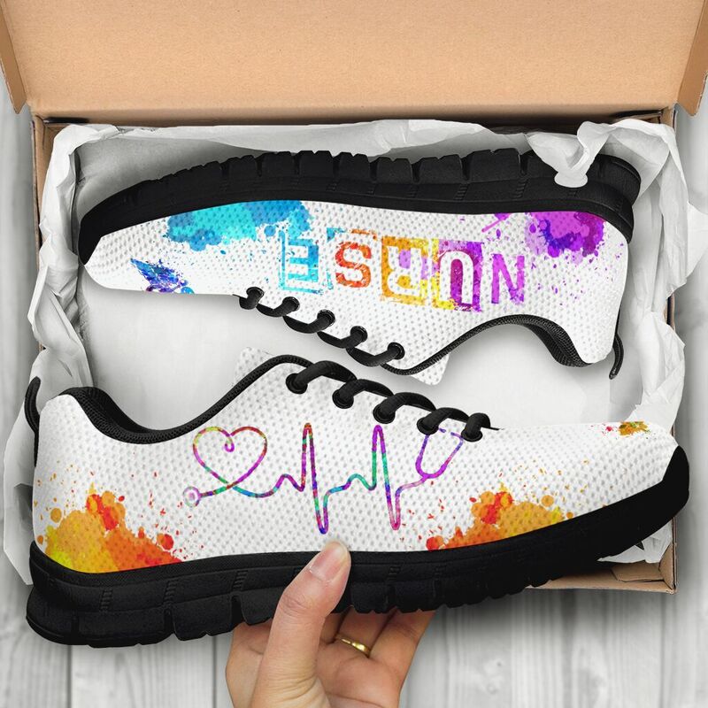 Nurse Heartbeat- White Kd Sneakers, Running Shoes, Shoes For Women, Shoes For Men, Custom Sh- Love Sneakers