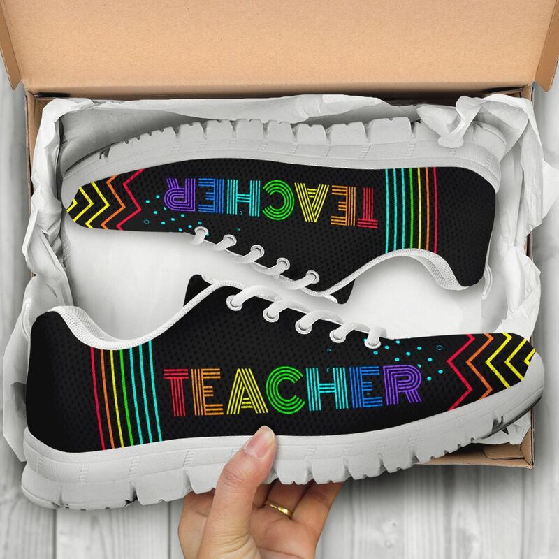 Teacher Color Line Shoes Sneakers, Running Shoes, Shoes For Women, Shoes For Men, Custom Sh- Love Sneakers