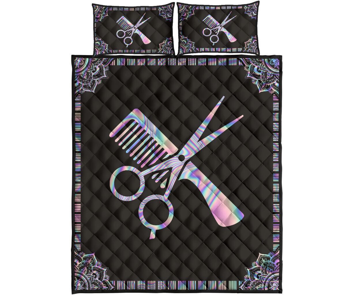 Hairstylist Holographic - Bed Set - Love Quilt Bedding Set