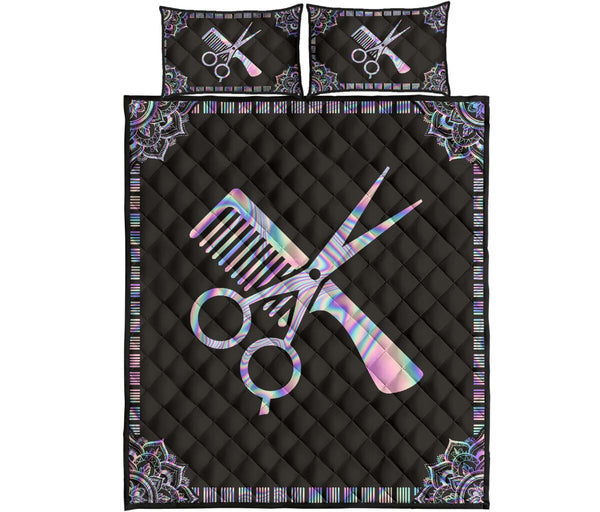 Hairstylist Holographic - Bed Set - Love Quilt Bedding Set