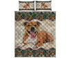 Pit Bull Dog - Vintage Mandala Sky - Love Quilt Bedding Set