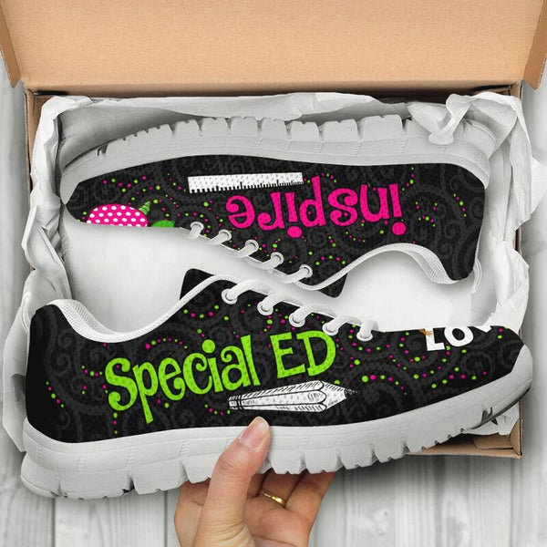 Special Ed  Love Inspire Black Sneakers, Runni- Love Sneakers