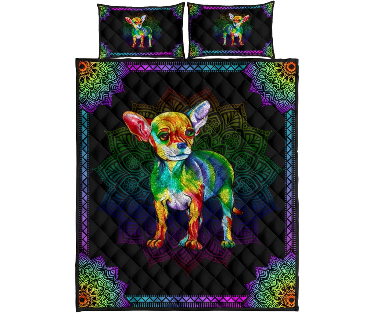 Quilt Bed Set - Chihuahua 52 - Love Quilt Bedding Set
