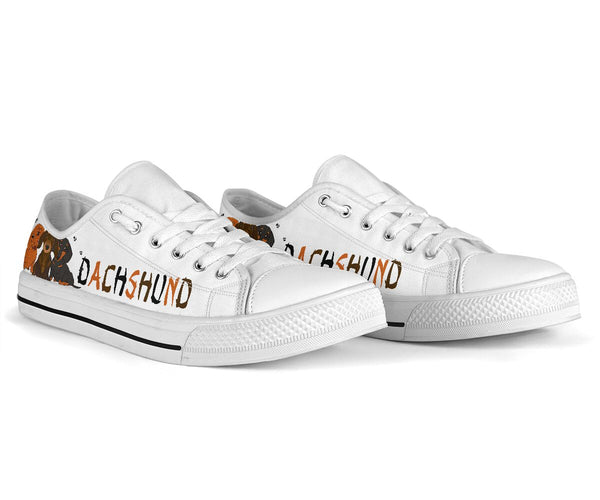 Dachshund Cartoon - Low Top Shoe - Love Love Top Shoes