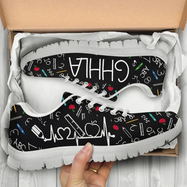 Ghhla Hb Partten Sneakers, Running Shoes, Shoes For Women, Shoes For Men, Custom Shoes, L- Love Sneakers