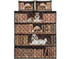 Shih Tzu Bookshelf - Bed Set - Love Quilt Bedding Set