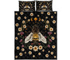 Bee Flower Quilt Bed Set - Love Quilt Bedding Set