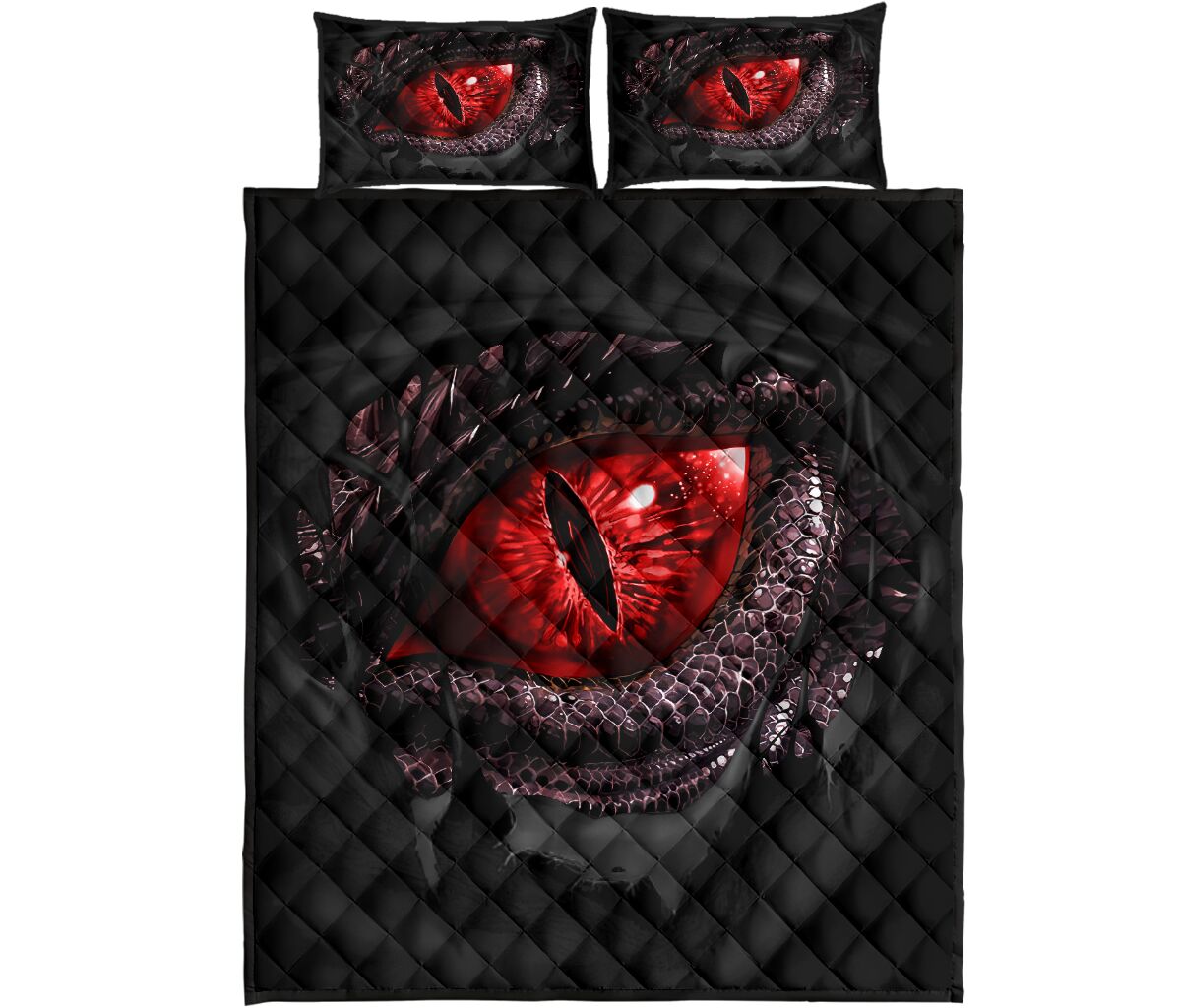 Dragon Eye Quilt Bed Set 2- Love Quilt Bedding Set