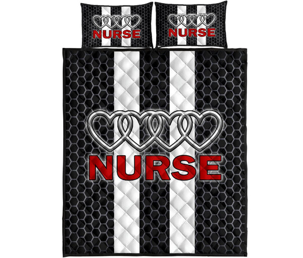 Nurse Heart - Bed Set - Love Quilt Bedding Set