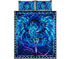 Dragon Ice Art Style Quilt Bed Set - Love Quilt Bedding Set
