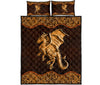 Dragon Wood Carving Quilt Bed Set - Love Quilt Bedding Set