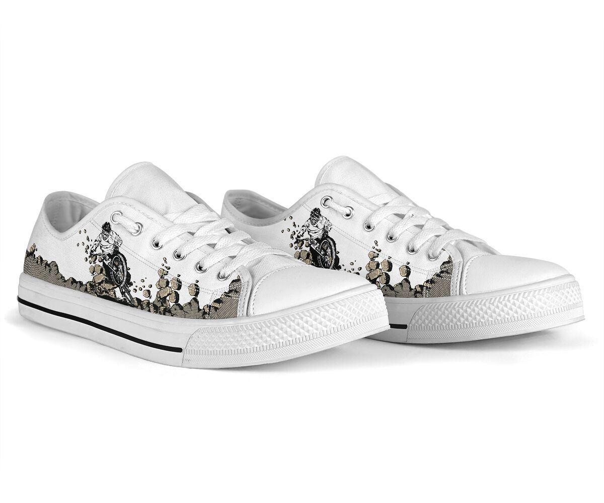 Mountain Bike Broke - Low Top Shoe - Love Love Top Shoes