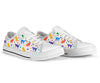 Cat Watercolor Silhouette Low Top Shoes