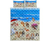 Cavalier King Charles Spaniel In Beach - Bed Set - Love Quilt Bedding Set