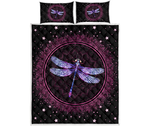 Dragonfly Paisley Round - Love Quilt Bedding Set