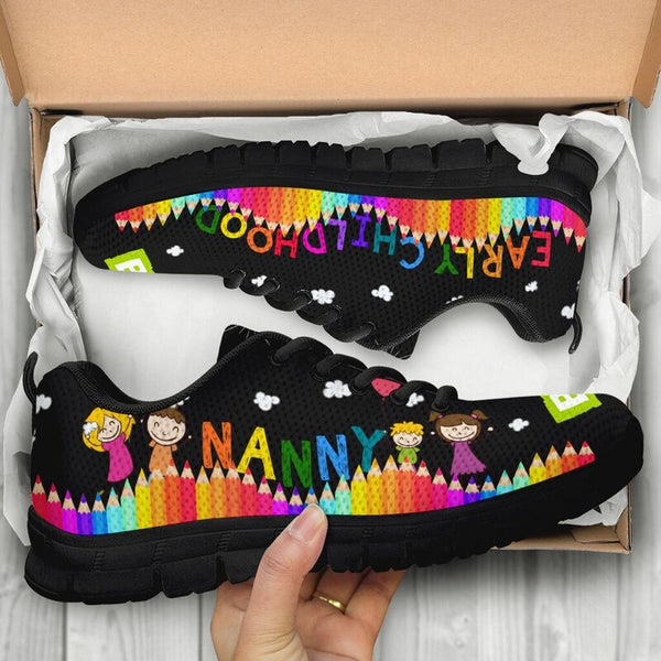 Nanny Early Childhood Abc - Black Kd Sneakers, Running Shoes, Shoes For Women, Shoes For Men- Love Sneakers