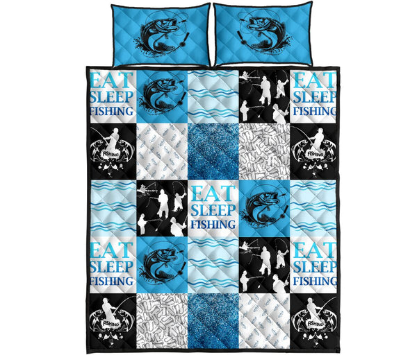 Fishing Eat Sleep - Bed Set - Love Quilt Bedding Set