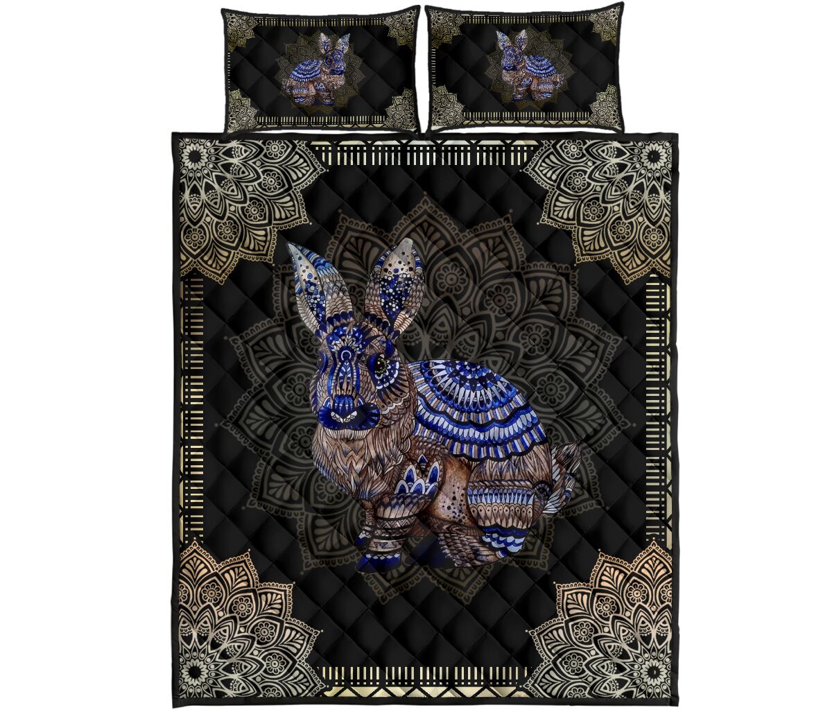 Rabbit Quilt Bed Set 81 - Love Quilt Bedding Set