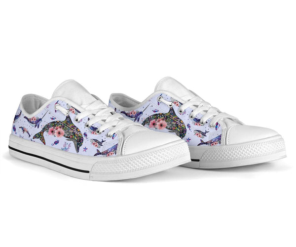 Low Top - Dolphin - Flower Shoe - Love Love Top Shoes