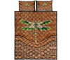 Dragonfly Bamboo Basket Style Quilt Bed Set - Love Quilt Bedding Set