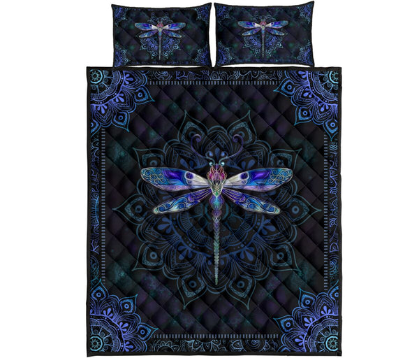 Dragonfly - Quilt Bed Set  - Love Quilt Bedding Set