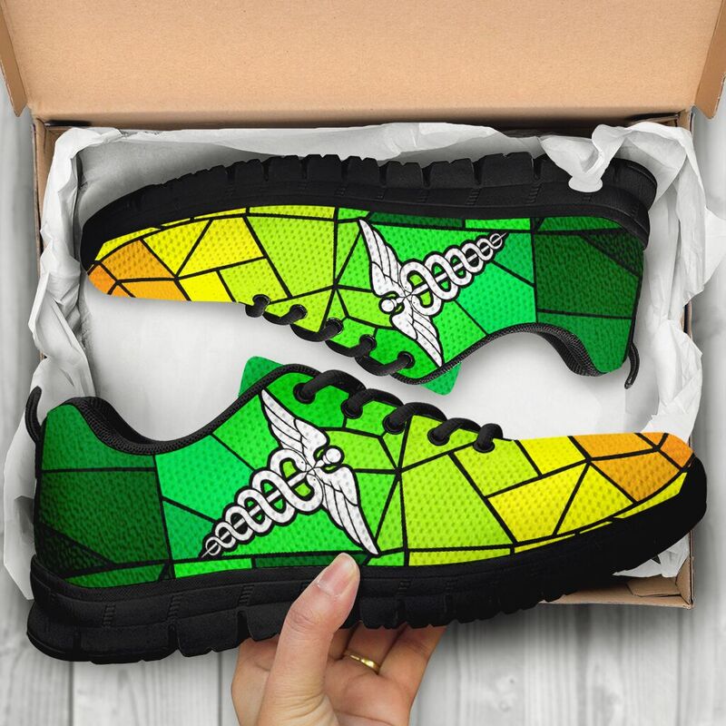 Nurse Green Yellow Gl Kd Sneakers, Running Shoes, Shoes For Women, Shoes For Men, Custom Sh- Love Sneakers