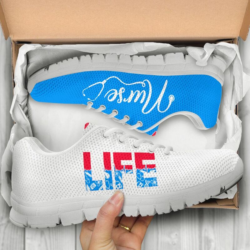 Nurse Life Sneakers, Running Shoes, Shoes For Women, Shoes For Men, Custom Shoes, L- Love Sneakers