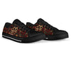 Skull Couple Rose Low Top Shoe - Love Low Top Shoes