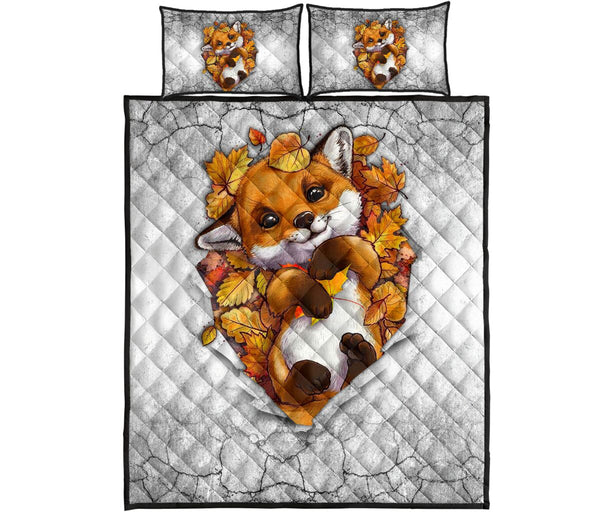 Fox Break Style Quilt Bed Set - Love Quilt Bedding Set