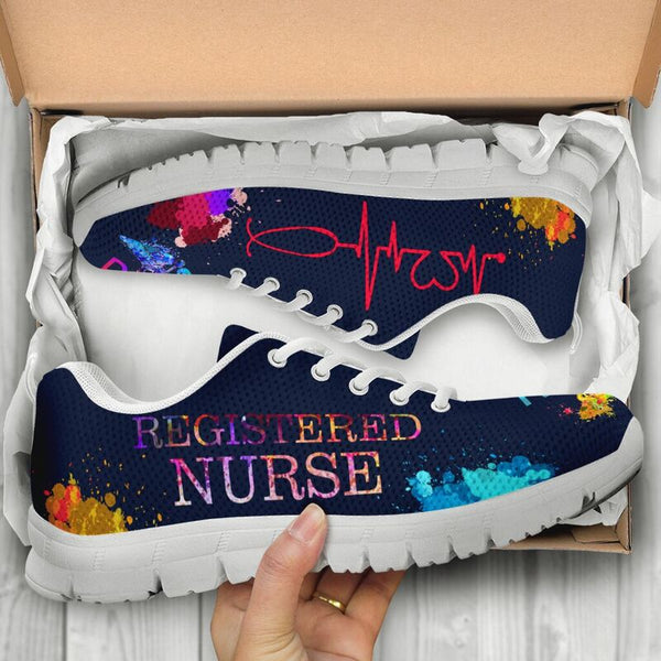 Registered Nurse Hb - Rn Sneakers, Running Shoes, Shoes For Women, Shoes For Men, Custom Sh- Love Sneakers