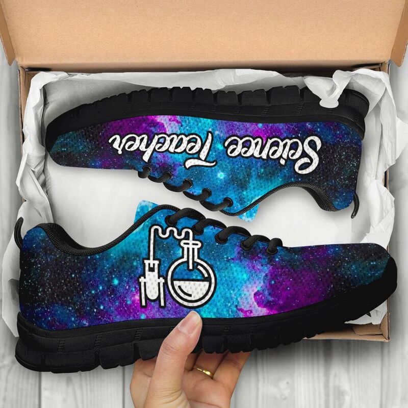 Science Teacher- Galaxy Kd Sneakers, Runni- Love Sneakers