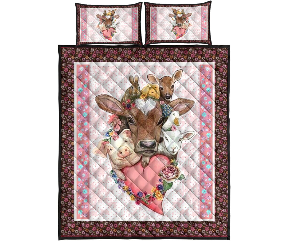 Farming Quilt Bed Set 61 - Love Quilt Bedding Set