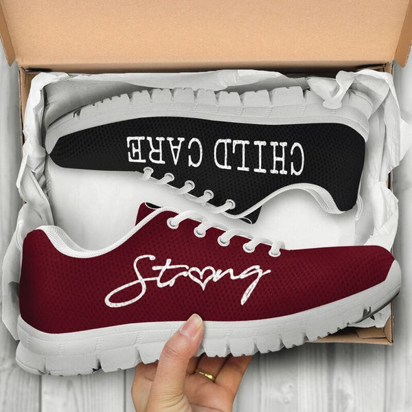 Child Care Strong Marron Black Sneakers, Runnin- Love Sneakers