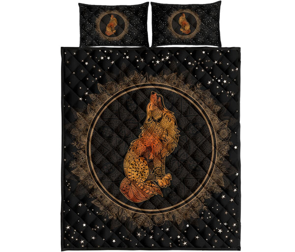 Quilt Bed Set - Wolf 2 - Love Quilt Bedding Set