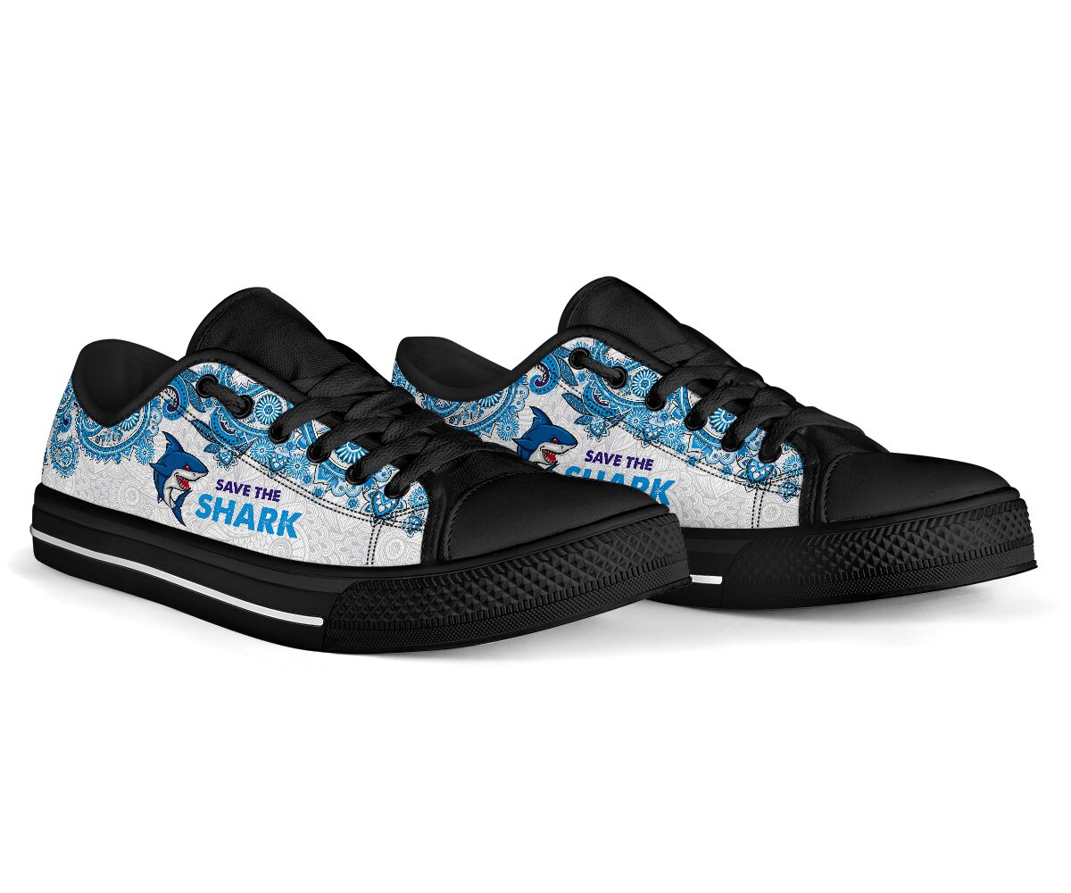 Save The Shark - Shark Low Top Shoe - Love Love Top Shoes