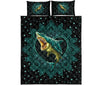 Shark Mandala Gold Art Style Quilt Bed Set - Love Quilt Bedding Set