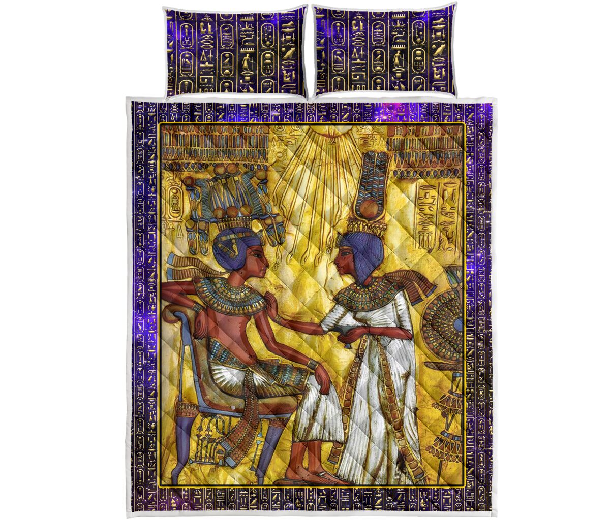 Egyptians Galaxy - Bed Set - Love Quilt Bedding Set