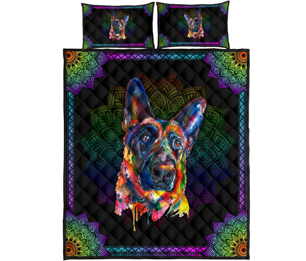 Quilt Bed Set - German Shepherd 25 - Love Quilt Bedding Set