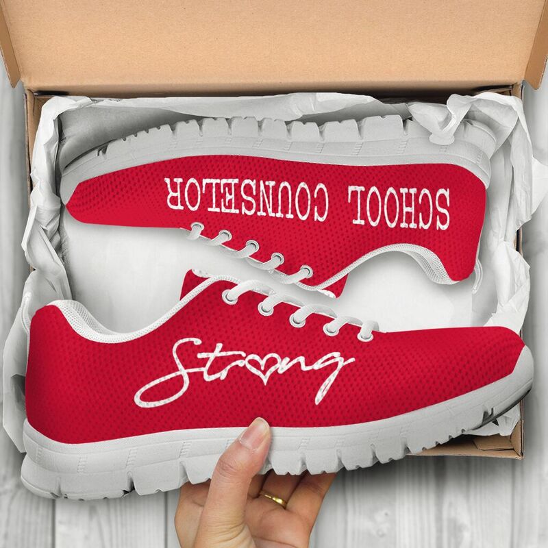 School Counselor Strong Red Kd Sneakers, Runni- Love Sneakers