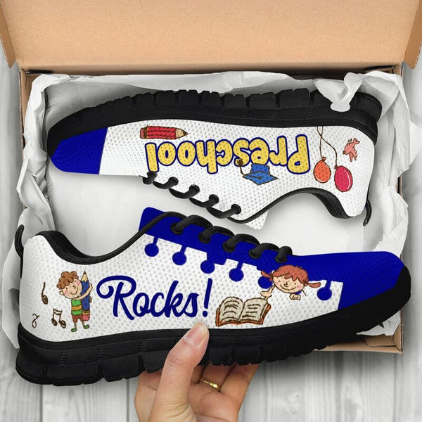 Preschool Rocks Navy White Kd Sneakers, Running Shoes, Shoes For Women, Shoes For Men, Cust- Love Sneakers