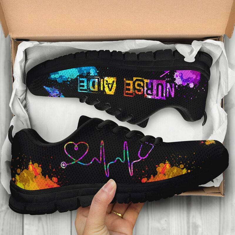 Nurse Aide Art Hb Kd Sneakers, Running Shoes, Shoes For Women, Shoes For Men, Custom Shoes,- Love Sneakers