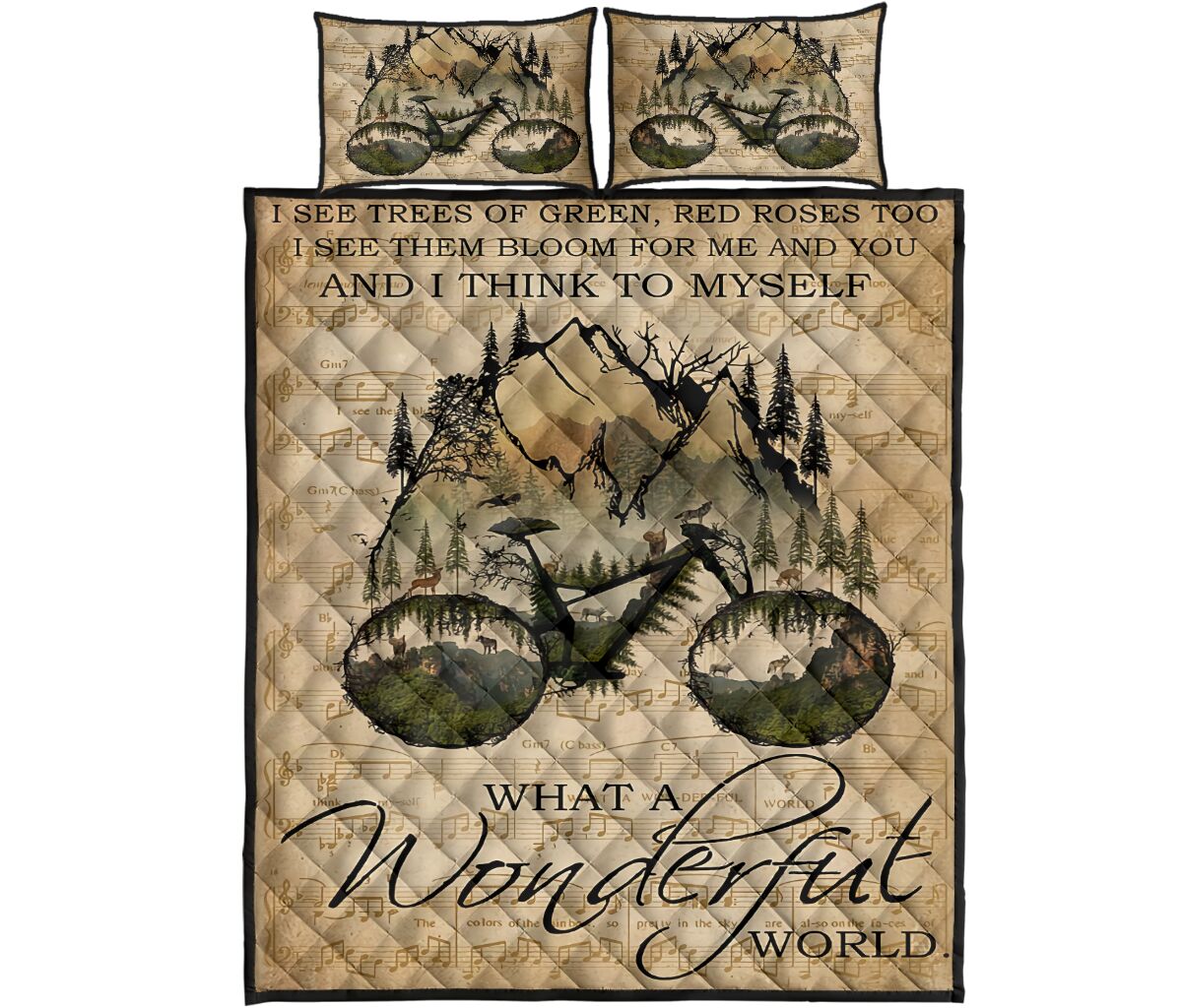 Mountain Wonderful World - Quilt Bed Set - Love Quilt Bedding Set