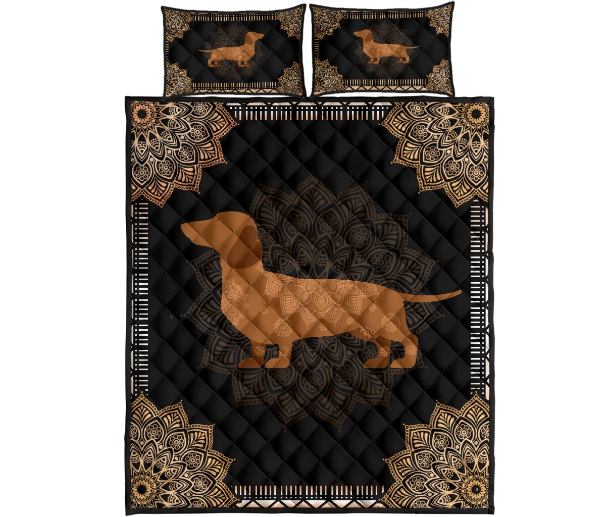 Dachshunch Quilt Bed Set 16 - Love Quilt Bedding Set
