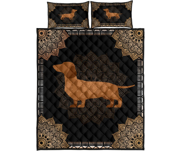 Dachshunch Quilt Bed Set 16 - Love Quilt Bedding Set