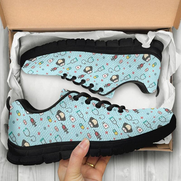 Nurse Partten Sneakers, Running Shoes, Shoes For Women, Shoes For Men, Custom Shoes, L- Love Sneakers