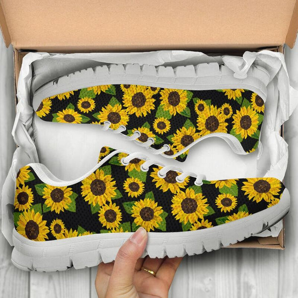 Sunflower Shoes- Black Kd Sneakers, Runni- Love Sneakers