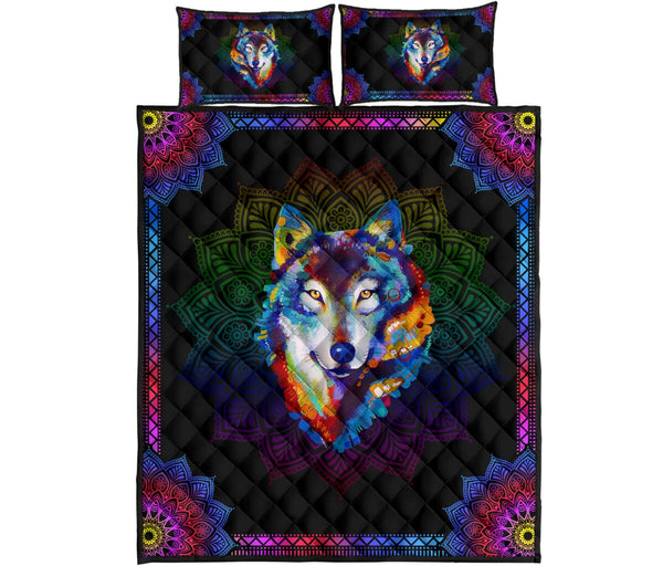 Quilt Bed Set - Wolf 12 - Love Quilt Bedding Set