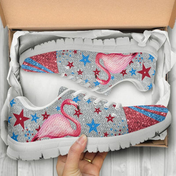 Dt-9 Flamingo Lovely Shoes ( Not A Glittered Product) Sneakers, Running - Love Sneakers