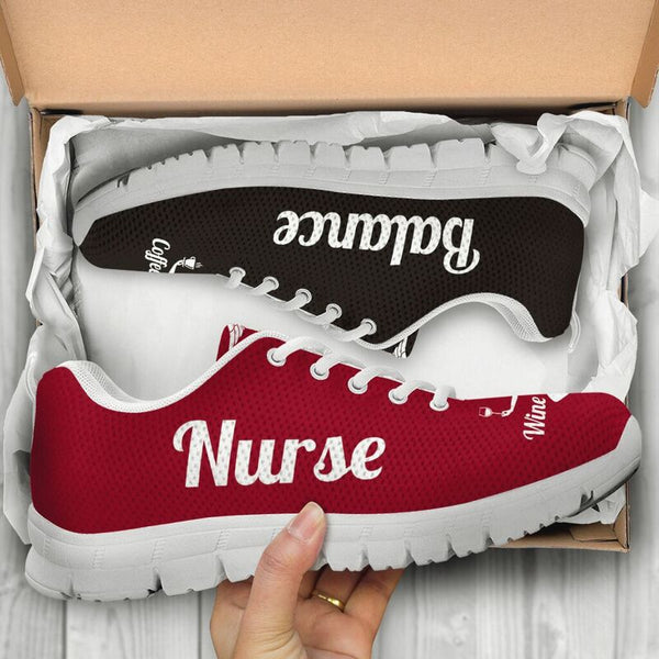 Nurse Balance Shoes Sneakers, Running Shoes, Shoes For Women, Shoes For Men, Custom Shoes, L- Love Sneakers